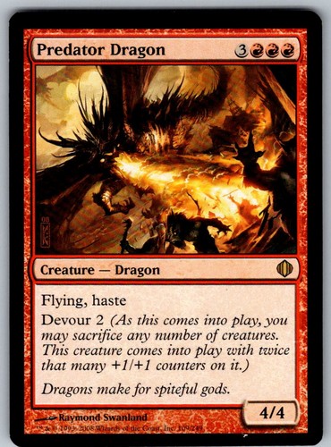 Mtg predator dragon 109 rare - predator,