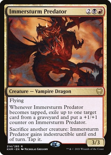 Mtg immerssturm predator promo - predator,