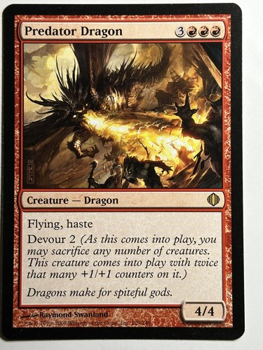 Scheda mtg predator dragon - mtg,