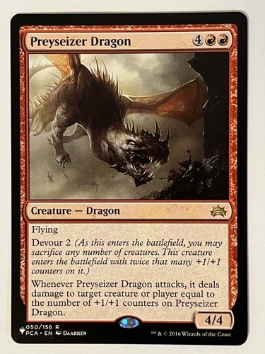 Preyseizer dragon the list - the,