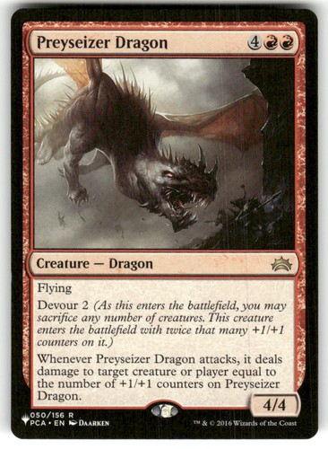 Preyseizer dragon raro - preyseizer,