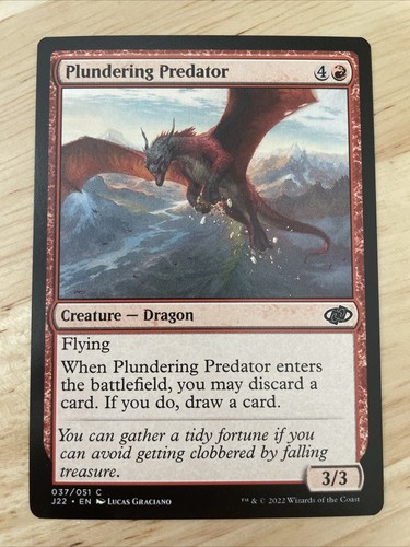 Mtg plundering predator - mtg,