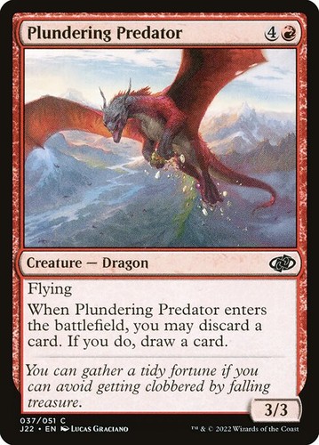 Mtg plundering predator - plundering,