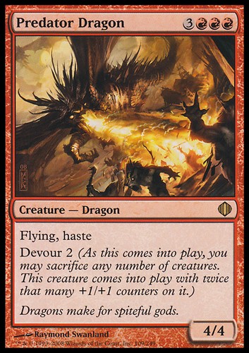 Mtg predator dragon asian exc - predator,